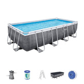 Bestway Powersteel Rectangular Pool Set 4.88m x 2.44m x 1.22m (16' x 8' x 48")